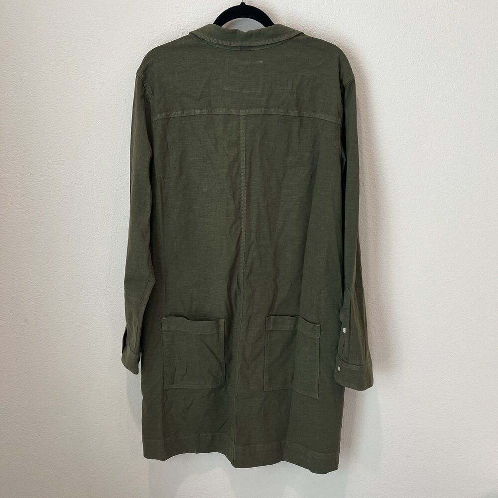Frank & Eileen Ireland Dress  Hunter Green XL MSRP $458 Utility Quiet Luxury - Picture 6 of 8